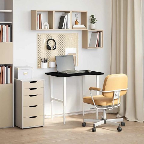 BLAT BIURKA CIEMNOBRĄZOWY 80X60X2,5CM LITE DREWNO DĘBOWE