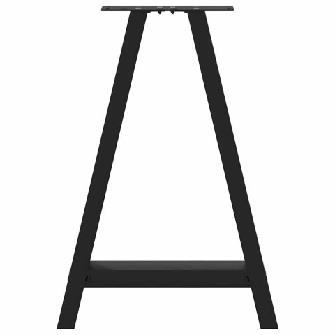 NOGI DO STOLIKA KAWOWEGO 2 SZT. CZARNE 60X(72-73)CM STAL