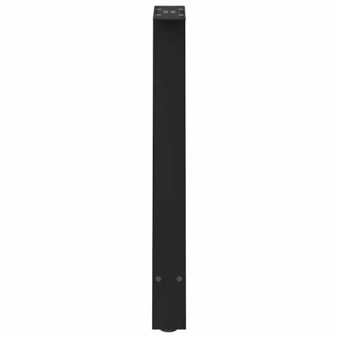 NOGI DO STOLIKA KAWOWEGO 2 SZT. CZARNE 60X(72-73)CM STAL