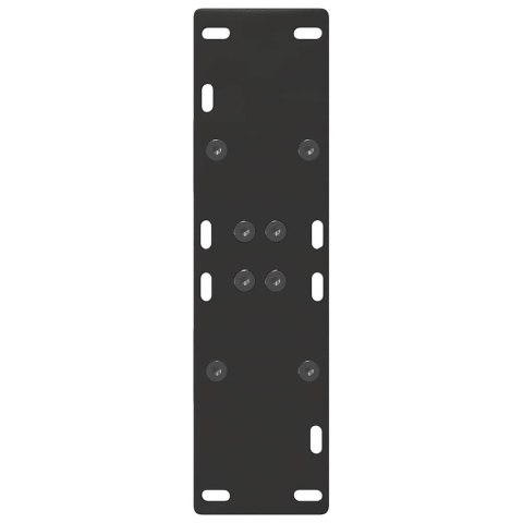 NOGI DO STOLIKA KAWOWEGO 2 SZT. CZARNE 60X(72-73)CM STAL