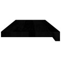 PARAPETY 2 SZT. CIEMNOBRĄZOWY 70X30X2CM LITE DREWNO DĘBOWE