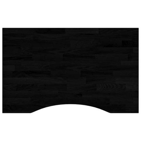 BLAT BIURKA CIEMNOBRĄZOWY 80X50X2,5CM LITE DREWNO DĘBOWE