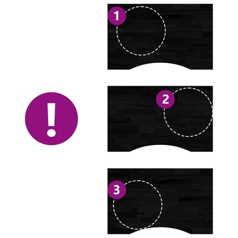 BLAT BIURKA CIEMNOBRĄZOWY 80X50X2,5CM LITE DREWNO DĘBOWE