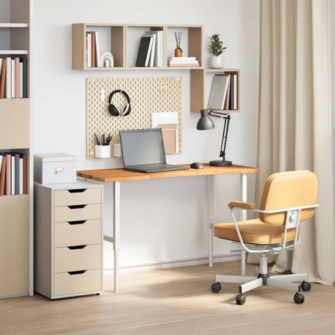 BLAT BIURKA JASNOBRĄZOWY 120X50X2,5CM LITE DREWNO DĘBOWE