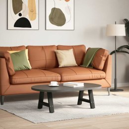 NOGI DO STOLIKA KAWOWEGO 2 SZT. CZARNE 50X(30-31)CM STAL