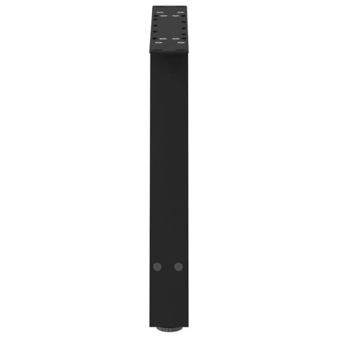 NOGI DO STOLIKA KAWOWEGO 2 SZT. CZARNE 70X(42-43)CM STAL