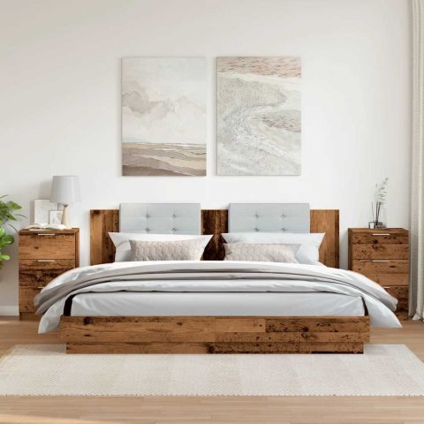 SZAFKI NOCNE 2 SZT. STARE DREWNO 40X36X65CM