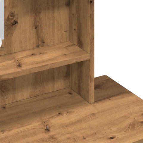 TOALETKA Z OŚWIETLENIEM LED DĄB ARTISAN 86,5X35X136CM