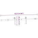 SYSTEM DO MONTAŻU DRZWI PRZESUWNYCH 152,5CM STAL CZARNY