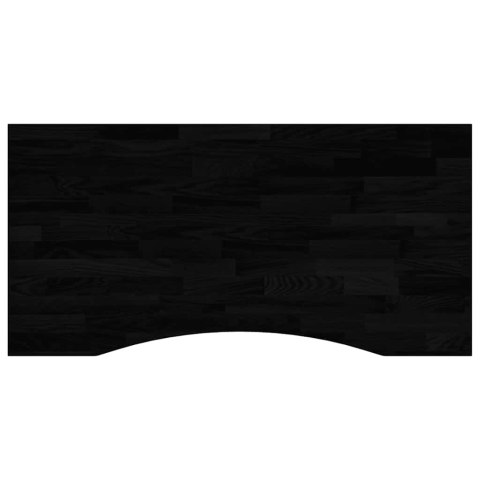 BLAT BIURKA CIEMNOBRĄZOWY 100X50X2,5CM LITE DREWNO DĘBOWE