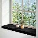 PARAPETY 2 SZT. CIEMNOBRĄZOWY 80X30X2CM LITE DREWNO DĘBOWE