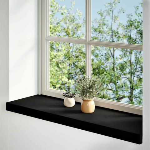 PARAPETY 2 SZT. CIEMNOBRĄZOWY 80X30X2CM LITE DREWNO DĘBOWE