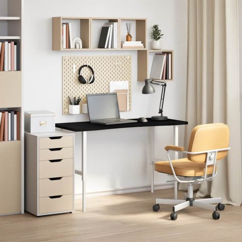 BLAT BIURKA CIEMNOBRĄZOWY 120X50X2,5CM LITE DREWNO DĘBOWE