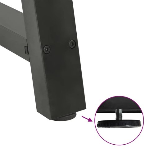 NOGI DO STOLIKA KAWOWEGO 2 SZT. ANTRACYT 80X(72-73)CM STAL