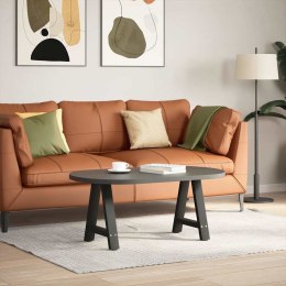 NOGI DO STOLIKA KAWOWEGO 2 SZT. CZARNE 50X(42-43)CM STAL