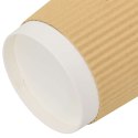 PAPIEROWE KUBKI 500 SZT. 16OZ 400ML BRĄZOWY