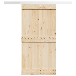 SYSTEM DO MONTAŻU DRZWI PRZESUWNYCH 200CM ALUMINIUM SREBRNY