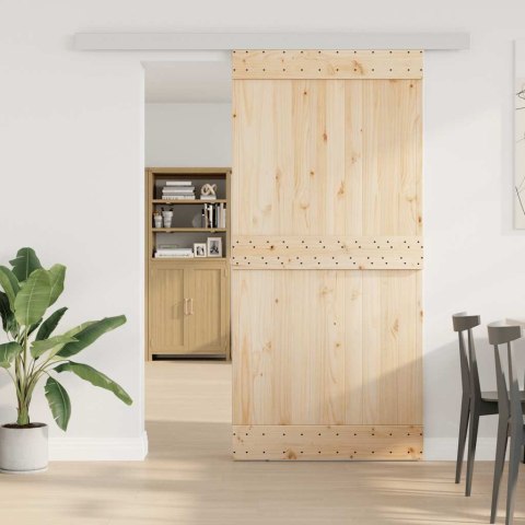 SYSTEM DO MONTAŻU DRZWI PRZESUWNYCH 200CM ALUMINIUM SREBRNY