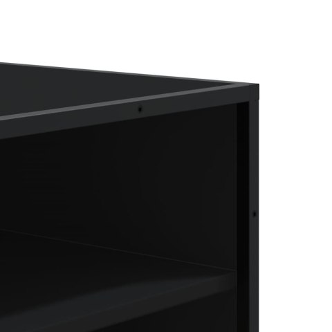 SZAFKA NA BUTY CZARNA 75X38X97,5CM