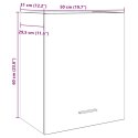 SZAFKA WISZĄCA SZAROŚĆ BETONU 50X31X60CM