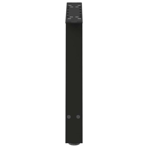 NOGI DO STOLIKA KAWOWEGO 2 SZT. CZARNE 60X(42-43)CM STAL