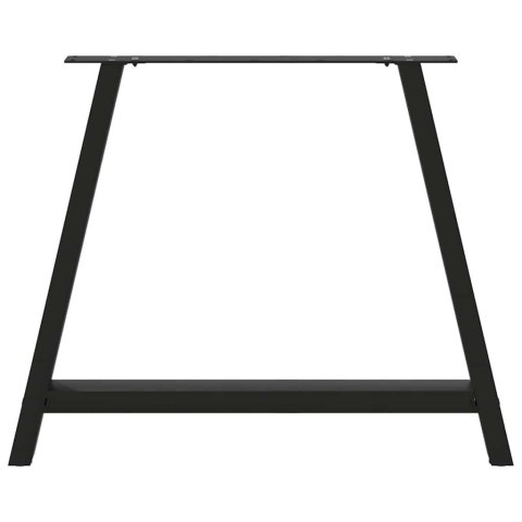 NOGI DO STOLIKA KAWOWEGO 2 SZT. CZARNE 90X(72-73)CM STAL