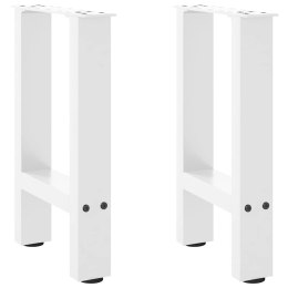 NOGI DO STOLIKA KAWOWEGO BIAŁE 2 SZT. 28X(42-43)CM STAL