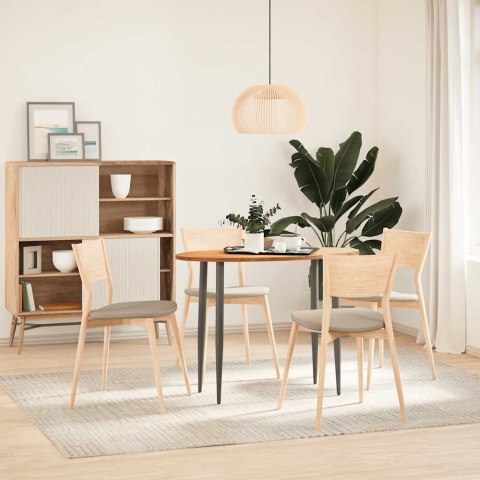 BLAT DO STOŁU BRĄZOWY 100X50X2CM LITE DREWNO DĘBOWE OWALNY