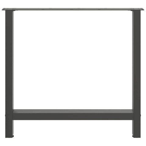 NOGI DO STOLIKA KAWOWEGO ANTRACYT 2 SZT. 80X(72-73)CM STAL