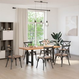 NOGI DO STOLIKA KAWOWEGO CZARNE 2 SZT. 50X(72-73)CM STAL