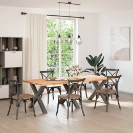 NOGI DO STOŁU JADALNEGO 3 PCS. ANTRACYT 90X(72-73)CM STAL