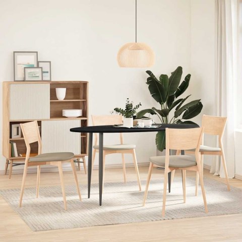 BLAT DO STOŁU BRĄZOWY 140X60X2CM LITE DREWNO DĘBOWE OWALNY