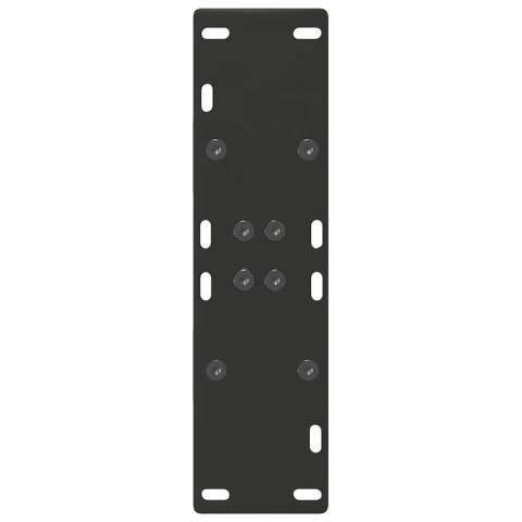 NOGI DO STOLIKA KAWOWEGO 2 SZT. CZARNE 50X(72-73)CM STAL