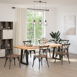 NOGI DO STOLIKA KAWOWEGO 2 SZT. CZARNE 50X(72-73)CM STAL