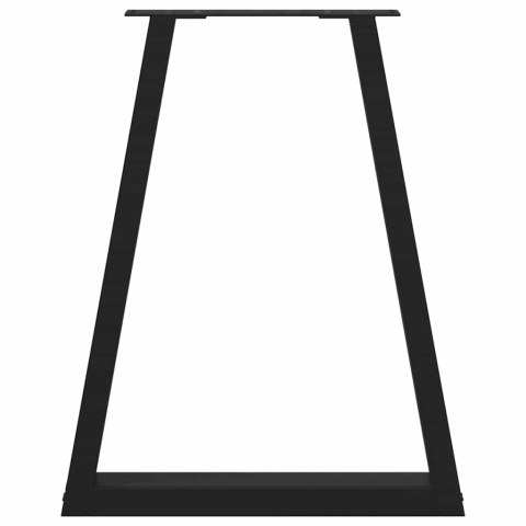 NOGI DO STOLIKA KAWOWEGO 2 SZT. CZARNE 50X(72-73)CM STAL