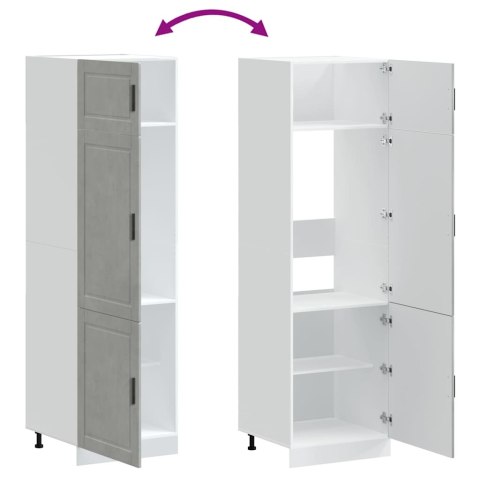 SZAFKA KUCHENNA PORTO BETONOWY SZARY 60X57X207CM