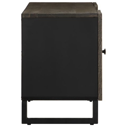 SZAFKA POD TELEWIZOR CZARNA 105X33X46CM LITE DREWNO MANGO