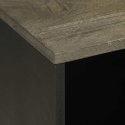 SZAFKA POD TELEWIZOR CZARNA 80X33X46CM LITE DREWNO MANGO