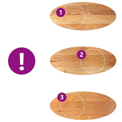 BLAT DO STOŁU BRĄZOWY 140X60X2CM LITE DREWNO DĘBOWE OWALNY