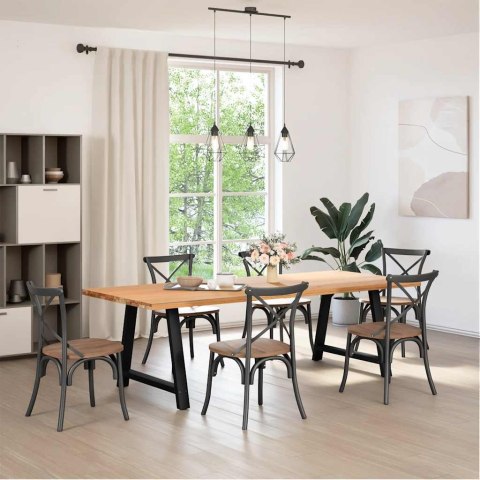 NOGI DO STOLIKA KAWOWEGO 2 SZT. CZARNE 100X(72-73)CM STAL