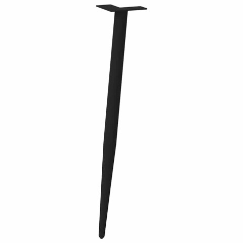 NOGI DO STOLIKA KAWOWEGO 4 SZT. CZARNE 72-73CM STAL