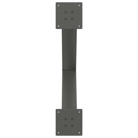 NOGI DO STOŁU JADALNEGO 3 PCS. ANTRACYT 80X(72-73)CM STAL