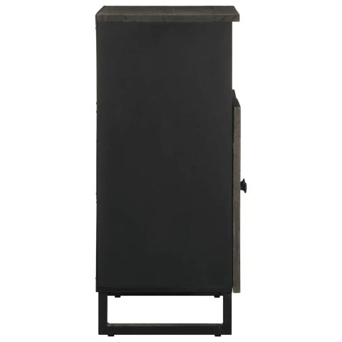 SZAFKA CZARNA 60X33X75CM LITE DREWNO MANGO