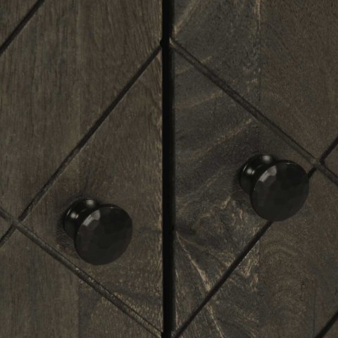 SZAFKA CZARNA 60X33X75CM LITE DREWNO MANGO