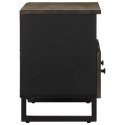SZAFKA POD TELEWIZOR CZARNA 70X33X46CM LITE DREWNO MANGO