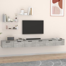 SZAFKI WISZĄCE 2 SZT. SZAROŚĆ BETONU 102X30X20CM