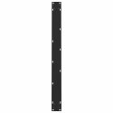 NOGI DO STOLIKA KAWOWEGO CZARNE 2 SZT. 100X(72-73)CM STAL
