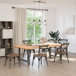 NOGI DO STOLIKA KAWOWEGO ANTRACYT 2 SZT. 90X(72-73)CM STAL