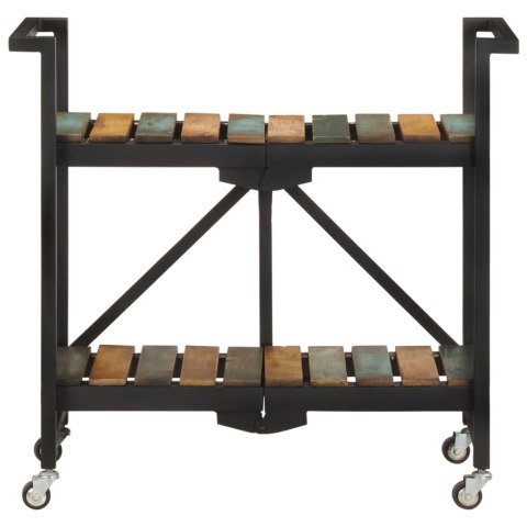 WÓZEK KUCHENNY 87X36X81CM LITE DREWNO Z ODZYSKU