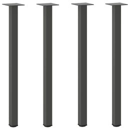 NOGI DO STOLIKA KAWOWEGO 4 SZT. ANTRACYT 72-74CM STAL